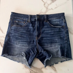 Women’s American Eagle size 12 Next level stretch cut off fringed jean shorts